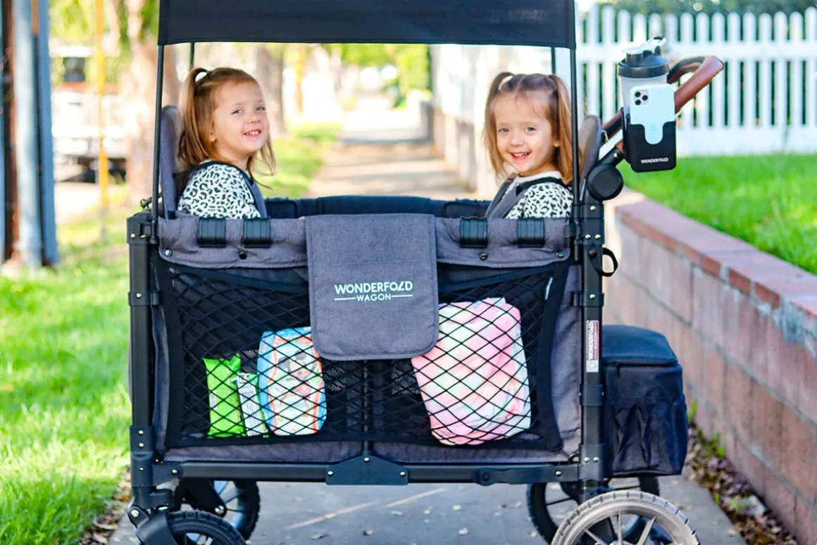 WonderFold 2-In-1 Cup & Phone Holder - Black (fits all wagons)