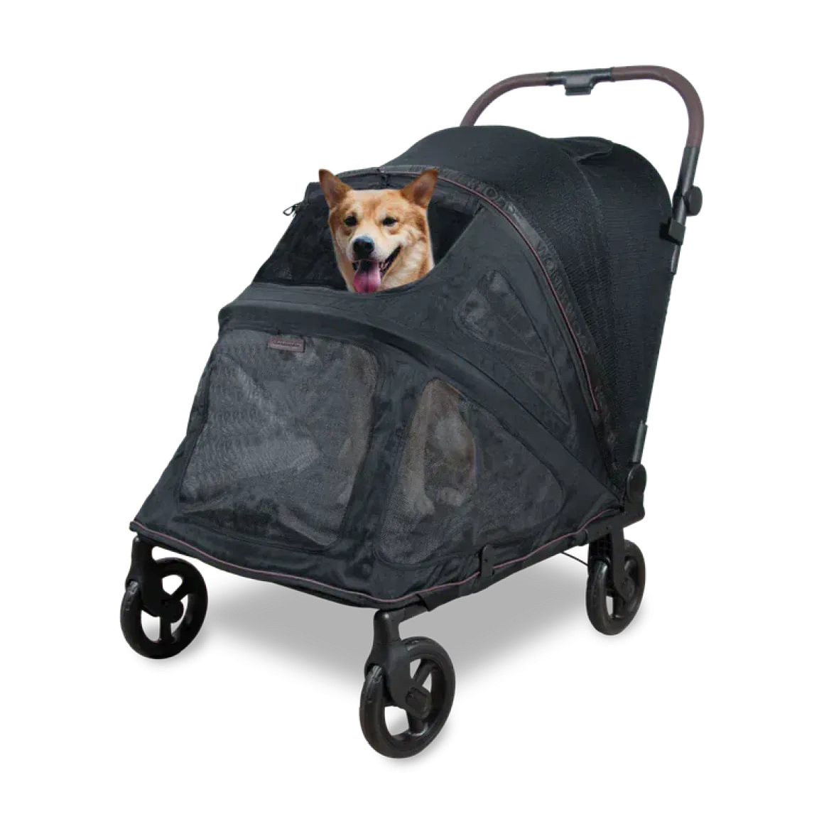 WonderFold Large Hudson Pet Stroller - Graphite Black