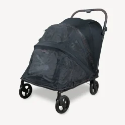 WonderFold Large Hudson Pet Stroller - Graphite Black