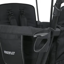 WonderFold L2 Double (2 Seater) Stroller Wagon - Black