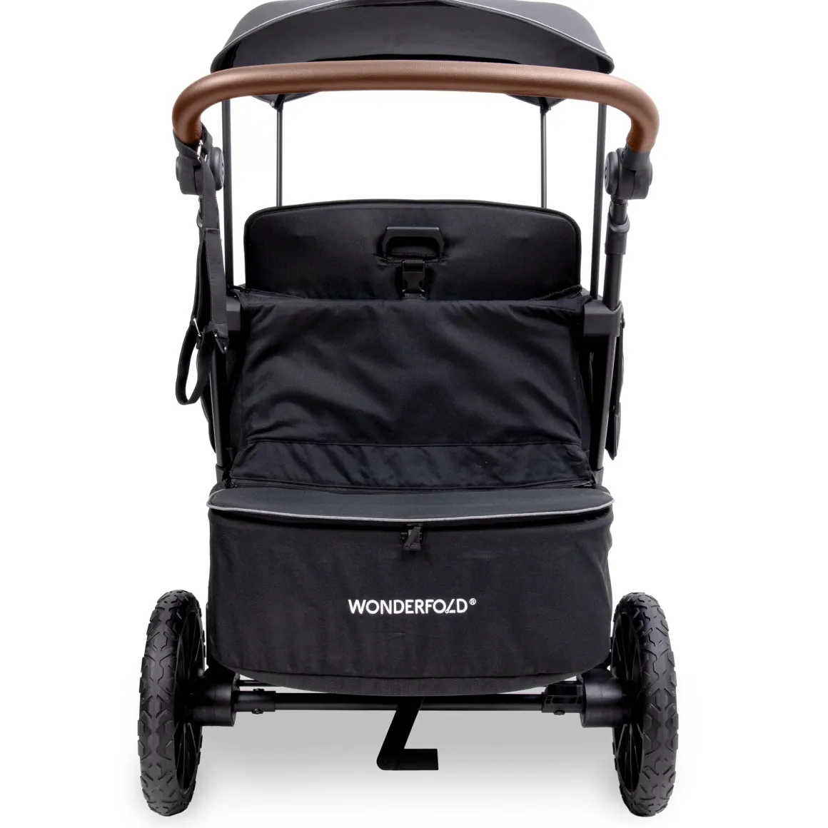 WonderFold L4 Quad (4 Seater) Stroller Wagon - Black