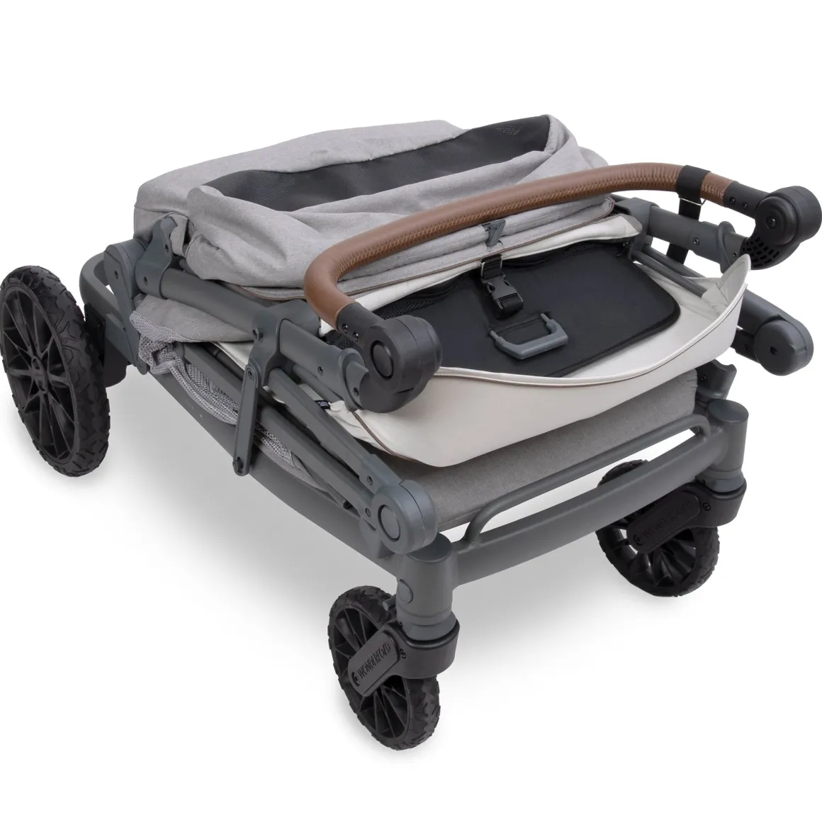 WonderFold L4 Quad (4 Seater) Stroller Wagon - Gray