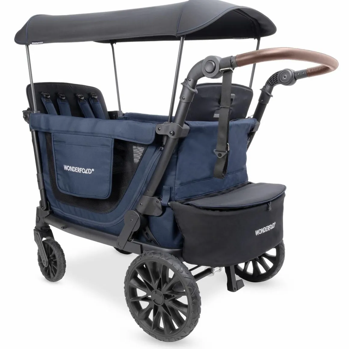 WonderFold L4 Quad (4 Seater) Stroller Wagon - Navy