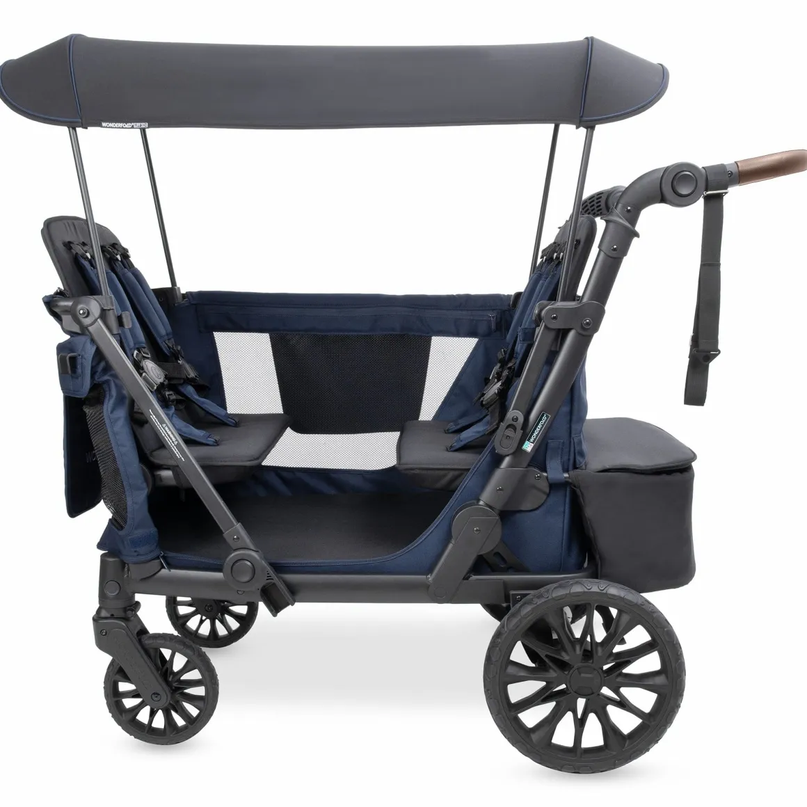 WonderFold L4 Quad (4 Seater) Stroller Wagon - Navy
