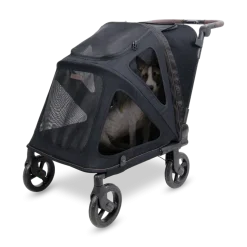 WonderFold Medium Hudson Pet Stroller - Graphite Black