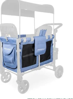 Wonderfold W2 Elite / Luxe Carriage Fabric - Storm Blue