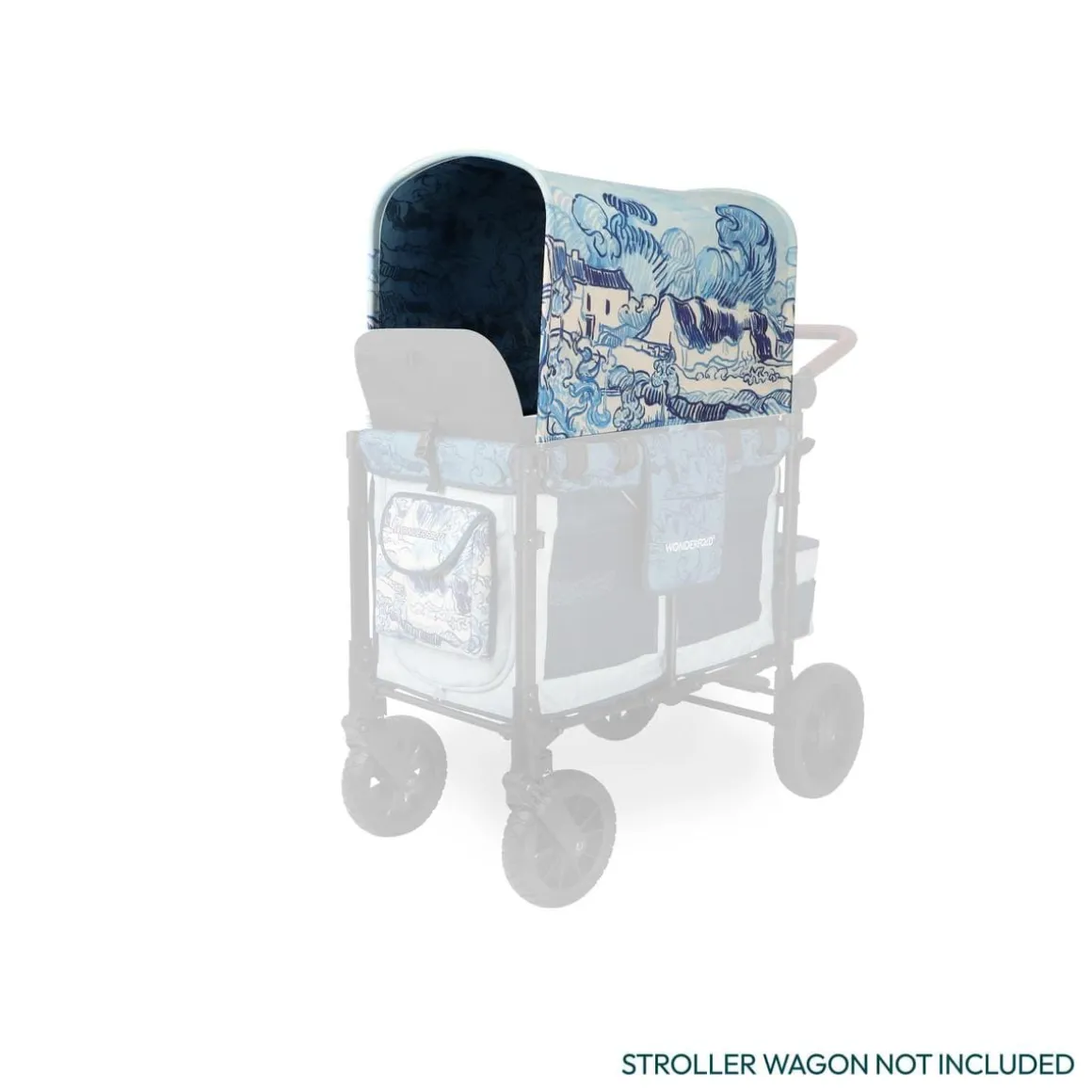 WonderFold W2 Elite/luxe Panoramic Canopy - Van Gogh Landscape With Houses