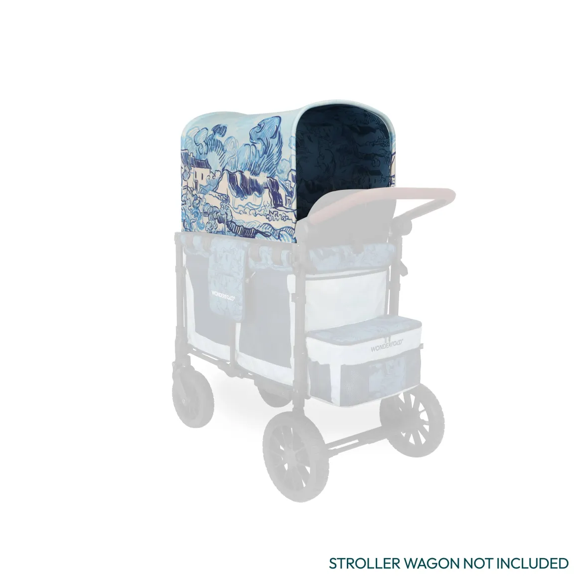 WonderFold W2 Elite/luxe Panoramic Canopy - Van Gogh Landscape With Houses