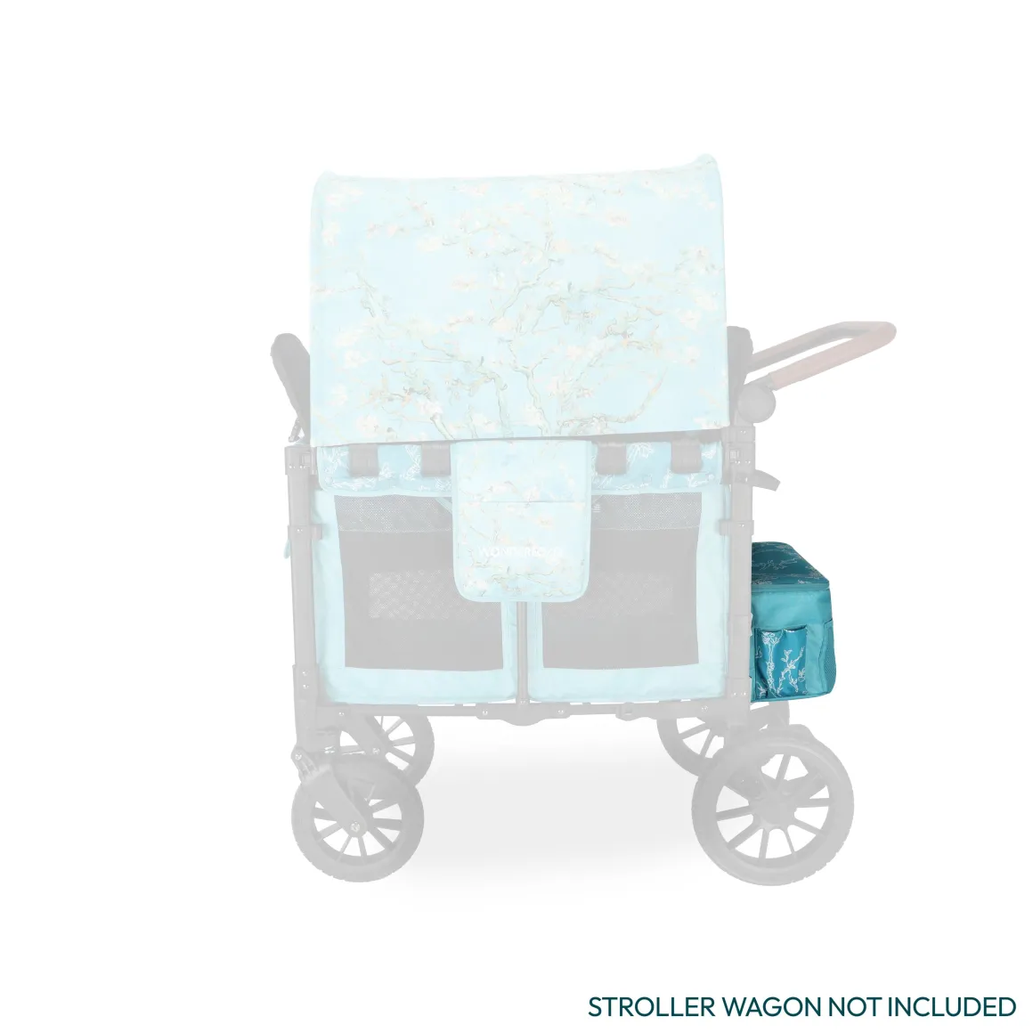 WonderFold W2 Elite/luxe Rear Basket - Van Gogh Almond Blossoms