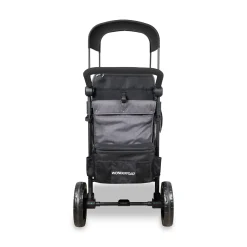 WonderFold W2 Elite Pro (2 Seater) Double Stroller Wagon - Charcoal Gray