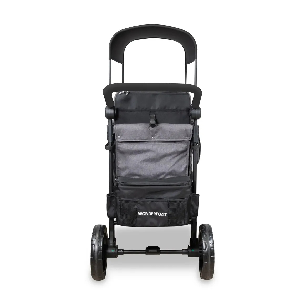 WonderFold W2 Elite Pro (2 Seater) Double Stroller Wagon - Charcoal Gray