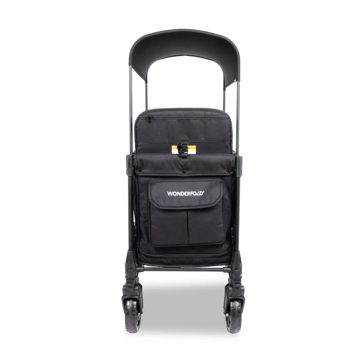 WonderFold W2 Elite Pro (2 Seater) Double Stroller Wagon - Jet Black