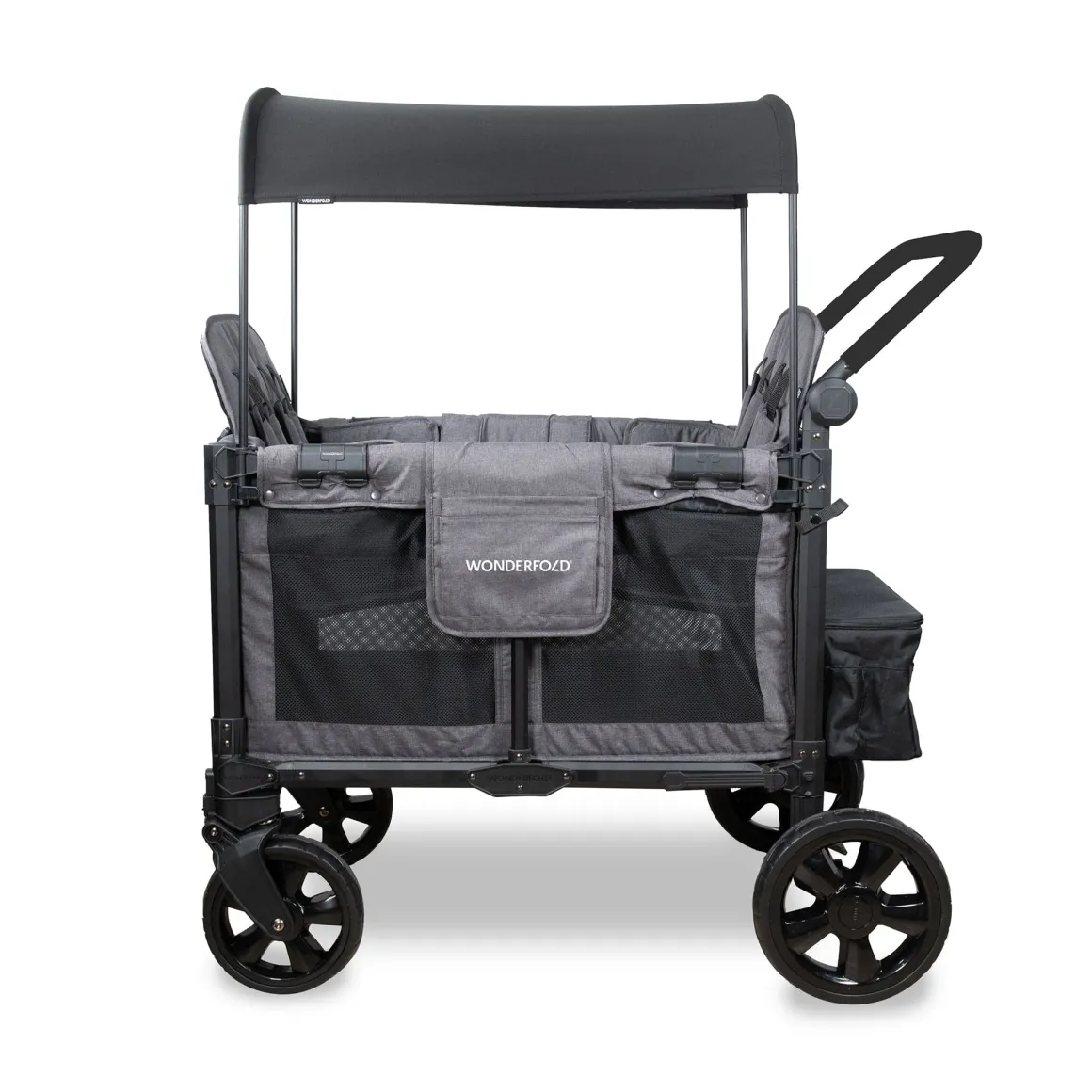 WonderFold W4 Elite Pro (4 Seater) Stroller Wagon - Charcoal Gray