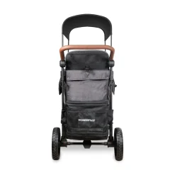 WonderFold W2 Luxe Pro (2 Seater) Double Seater Stroller Wagon - Charcoal Gray