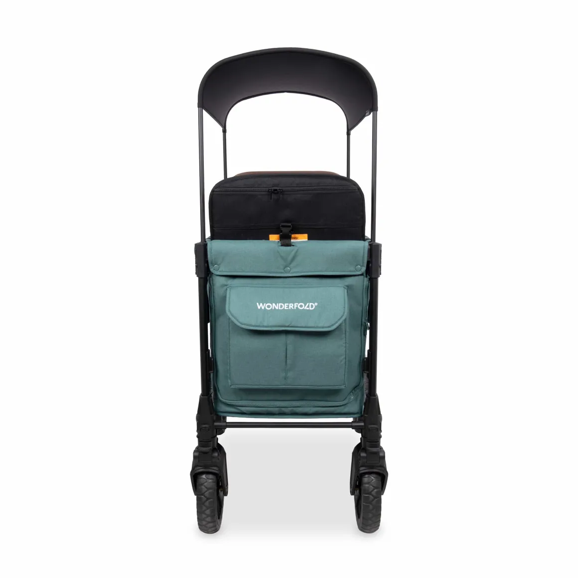 WonderFold W2 Luxe Pro (2 Seater) Double Seater Stroller Wagon - Hunter Green (Albee Exclusive)