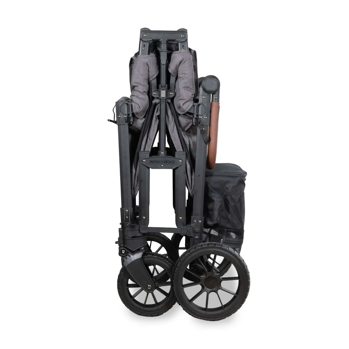 WonderFold W4 Luxe Pro (4 Seater) Stroller Wagon - Charcoal Gray