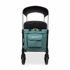 WonderFold W4 Luxe Pro (4 Seater) Stroller Wagon - Hunter Green (Albee Exclusive)