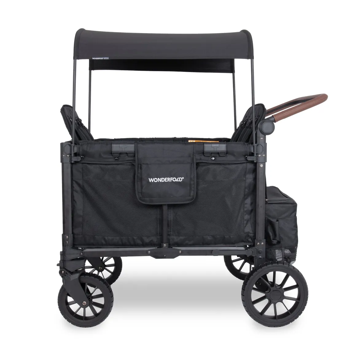 WonderFold W4 Luxe Pro (4 Seater) Stroller Wagon - Jet Black