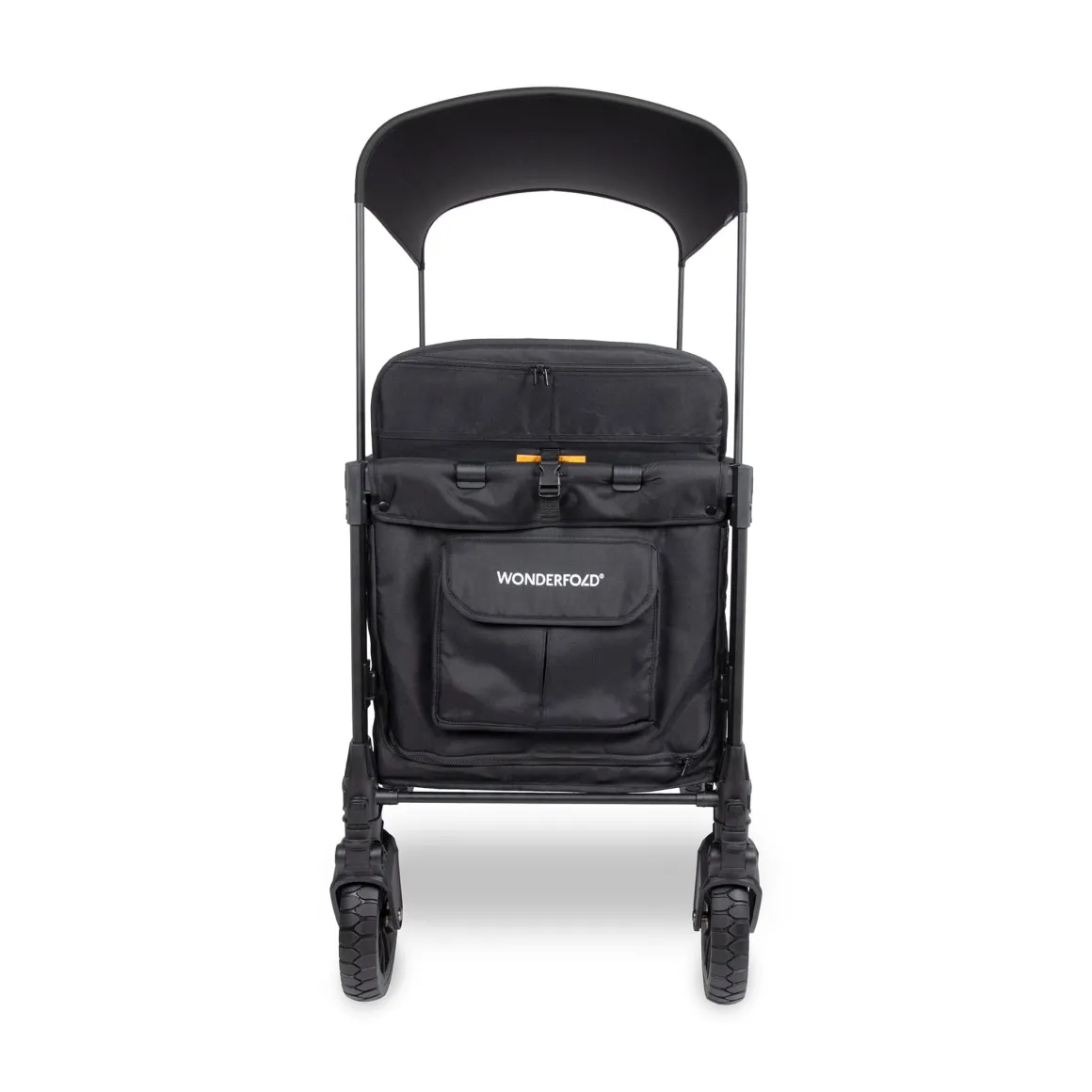 WonderFold W4 Luxe Pro (4 Seater) Stroller Wagon - Jet Black