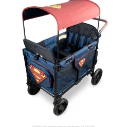 WonderFold W4 Luxe Pro (4 Seater) Stroller Wagon - Superman