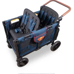 WonderFold W4 Luxe Pro (4 Seater) Stroller Wagon - Superman