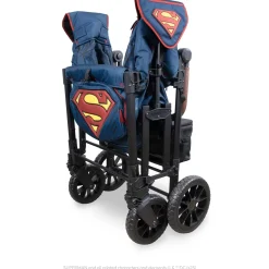 WonderFold W4 Luxe Pro (4 Seater) Stroller Wagon - Superman