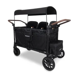 WonderFold W6 Pro Luxe (6 Seater) Stroller Wagon - Jet Black