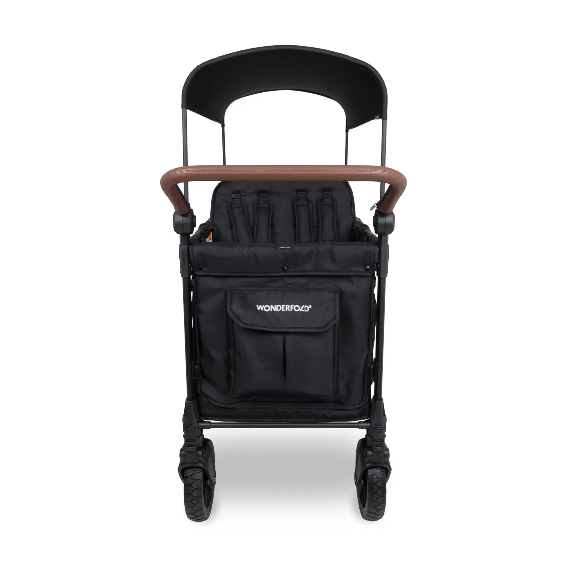 WonderFold W6 Pro Luxe (6 Seater) Stroller Wagon - Jet Black