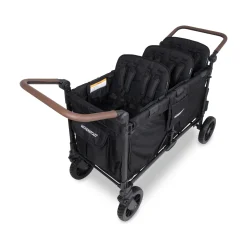 WonderFold W6 Pro Luxe (6 Seater) Stroller Wagon - Jet Black