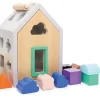 Wonder & Wise Hip Shape House Wood Sorting Game