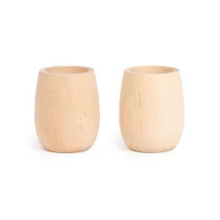 Wood Play Cups, Set of 2