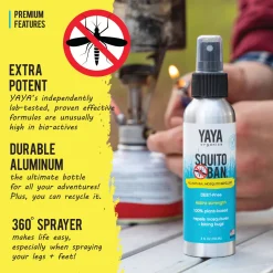 YAYA Organics Squito Ban All-Natural Mosquito Repellent - 4 oz