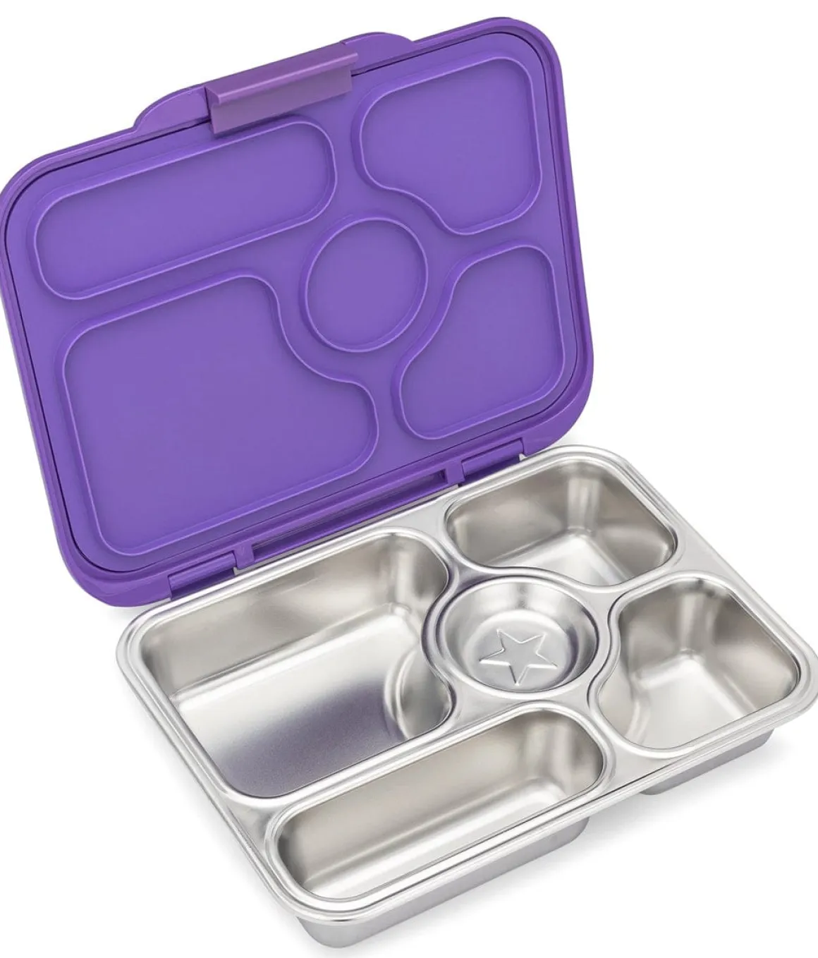 Yumbox Leakproof Bento Lunchbox, Presto Stainless Steel - Remy Lavender