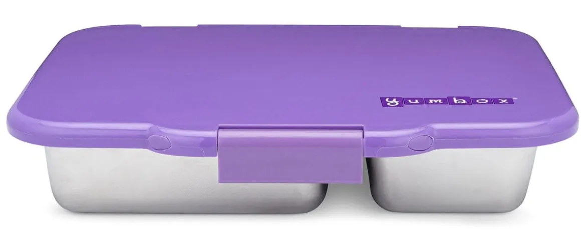 Yumbox Leakproof Bento Lunchbox, Presto Stainless Steel - Remy Lavender