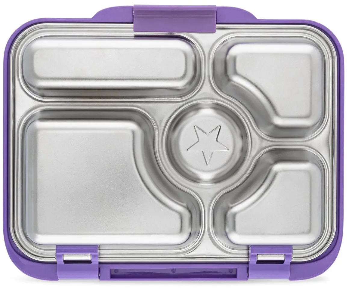 Yumbox Leakproof Bento Lunchbox, Presto Stainless Steel - Remy Lavender