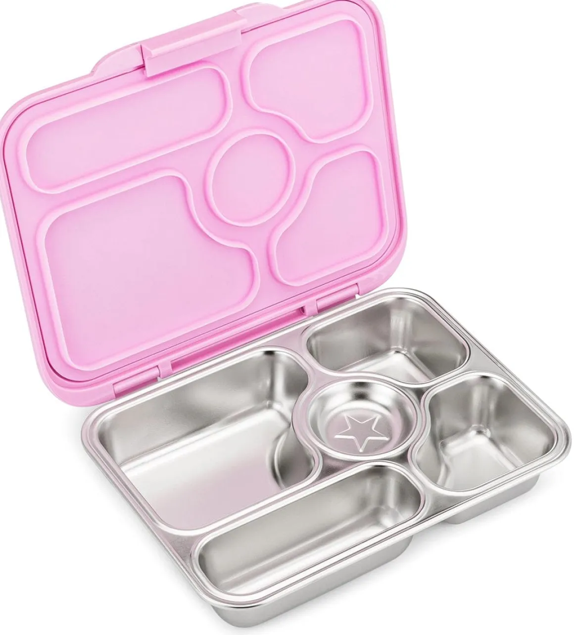 Yumbox Leakproof Bento Lunchbox, Presto Stainless Steel - Rose Pink