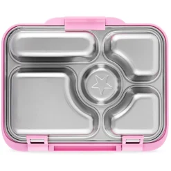 Yumbox Leakproof Bento Lunchbox, Presto Stainless Steel - Rose Pink