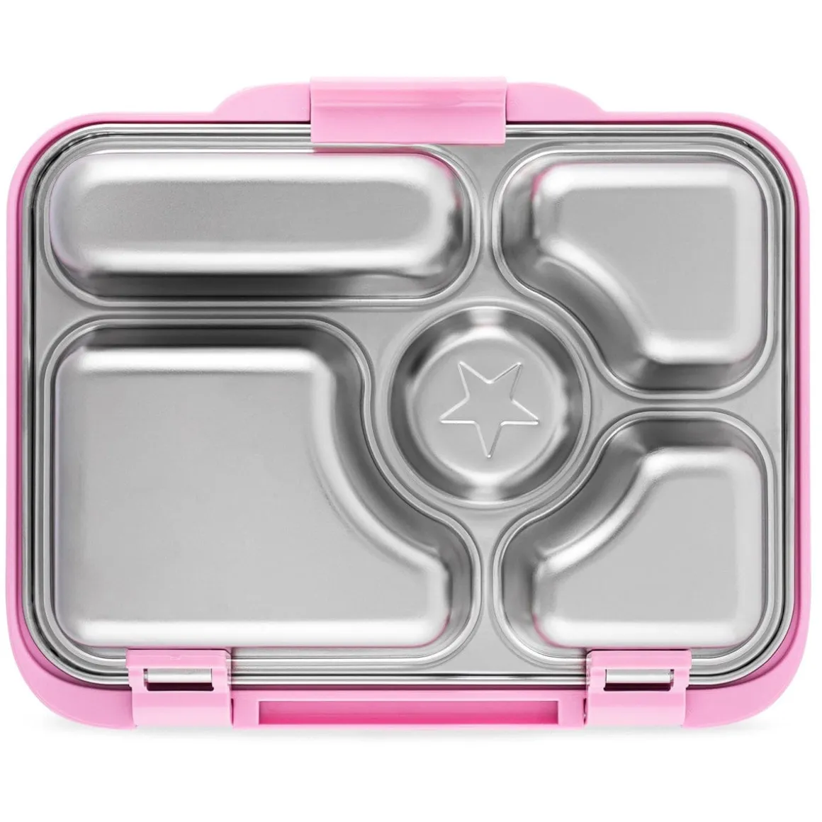 Yumbox Leakproof Bento Lunchbox, Presto Stainless Steel - Rose Pink