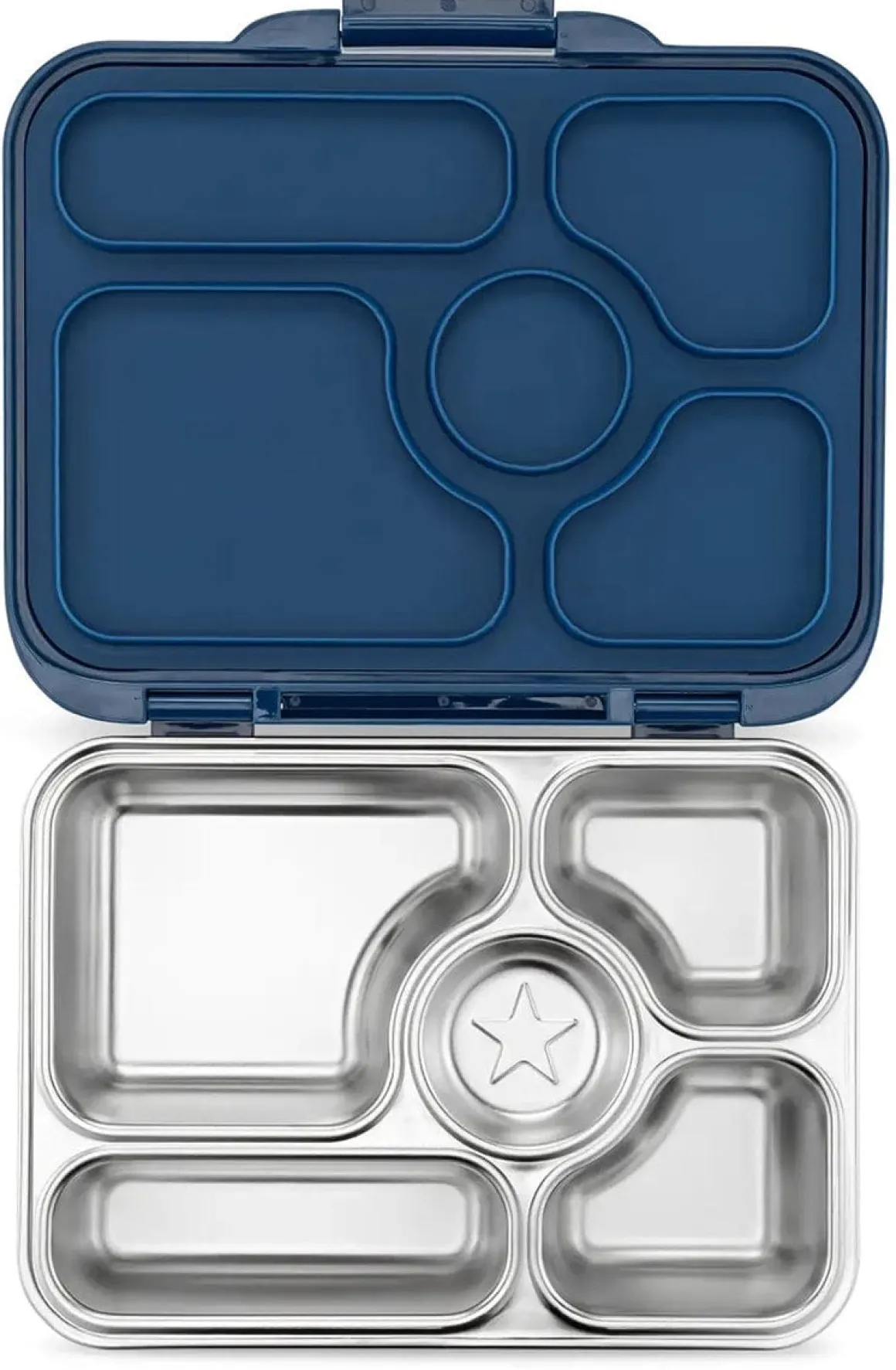 Yumbox Leakproof Bento Lunchbox, Presto Stainless Steel - Santa Fe Blue