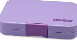 Yumbox Leakproof Bento Lunchbox, Tapas 4 Compartment - Ibiza Purple / Groovy Tray