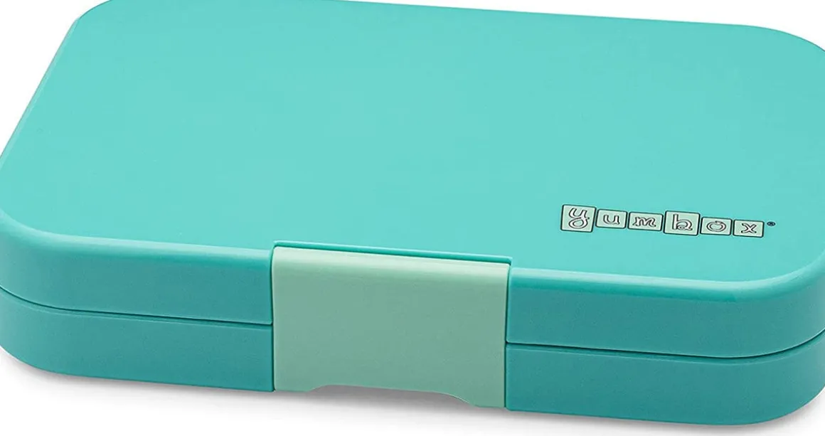 Yumbox Leakproof Bento Lunchbox, Tapas 5 Compartment - Antibes Blue / Bon Appetit Tray
