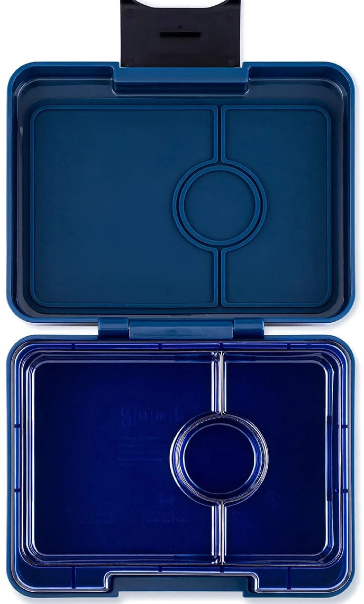 Yumbox Leakproof Bento Snack Box, 3 Compartment - Monte Carlo Blue / Navy