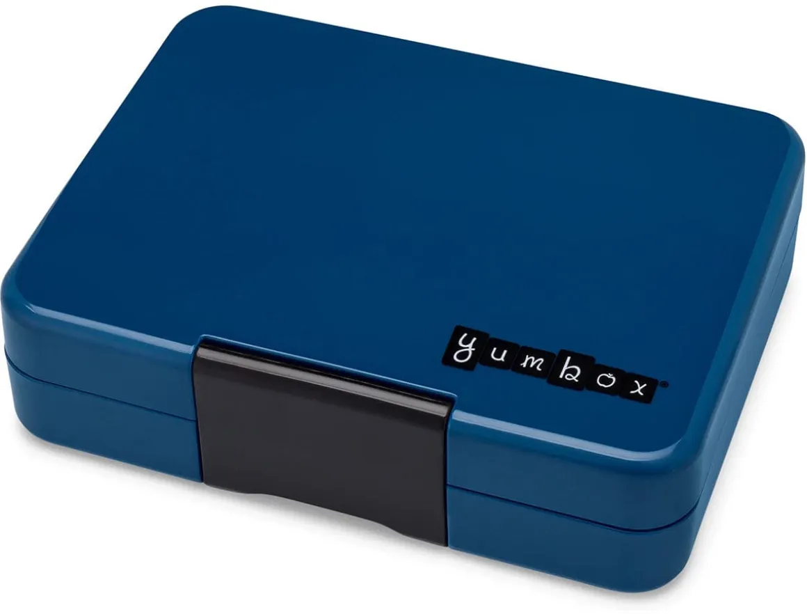 Yumbox Leakproof Bento Snack Box, 3 Compartment - Monte Carlo Blue / Navy