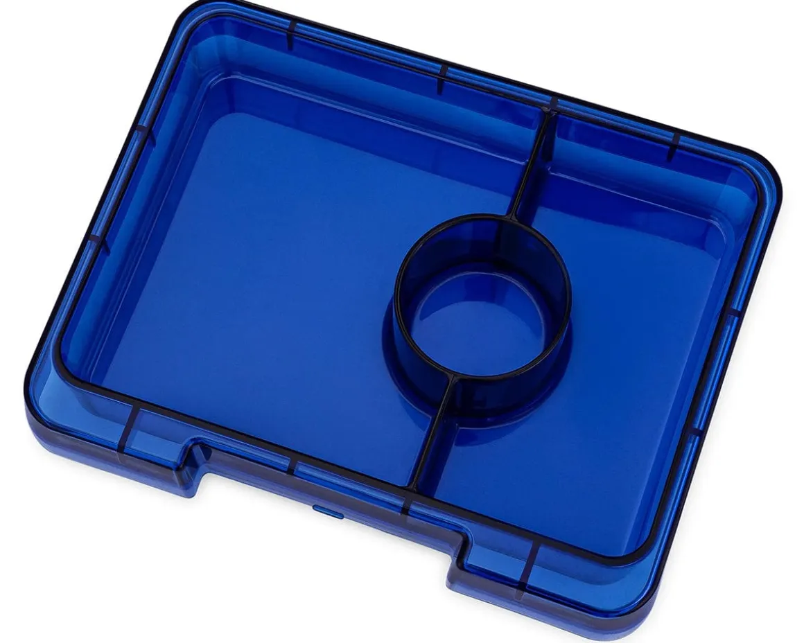 Yumbox Leakproof Bento Snack Box, 3 Compartment - Monte Carlo Blue / Navy