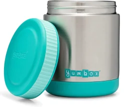 Yumbox Zuppa Stainless Steel Thermal Food Jar & Spoon, 14oz - Caicos Aqua