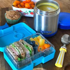 Yumbox Zuppa Stainless Steel Thermal Food Jar & Spoon, 14oz - Neptune Blue