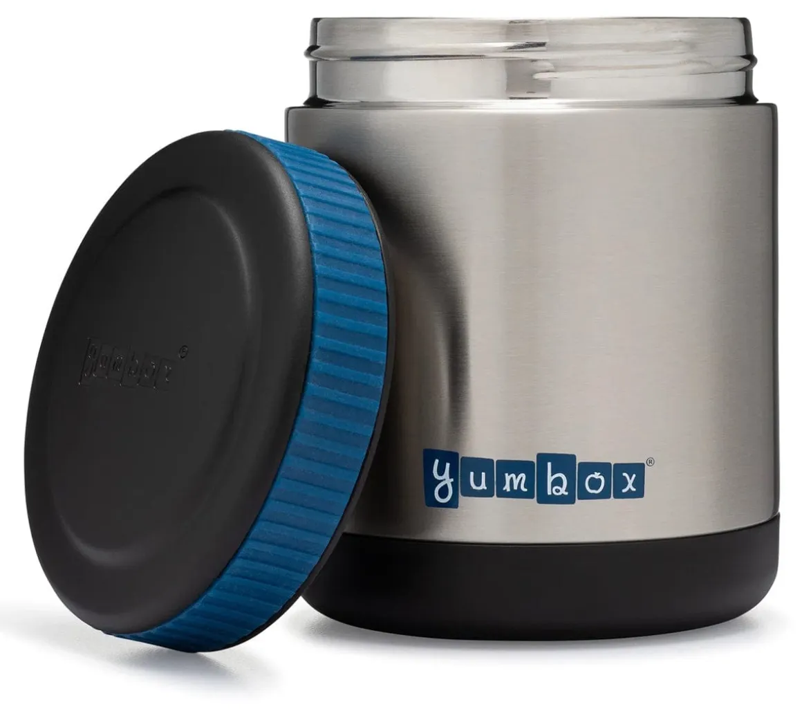 Yumbox Zuppa Stainless Steel Thermal Food Jar & Spoon, 14oz - Twilight Black
