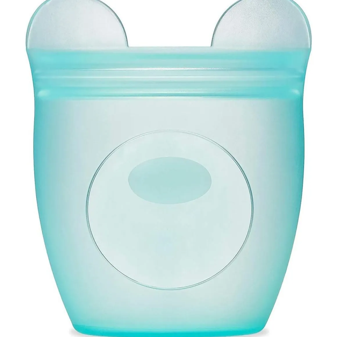 Zip Top Baby Snack Container, 4oz - Bear - Teal