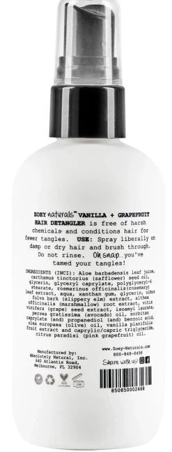 Zoey Naturals Hair Detangler - Vanilla + Grapefruit