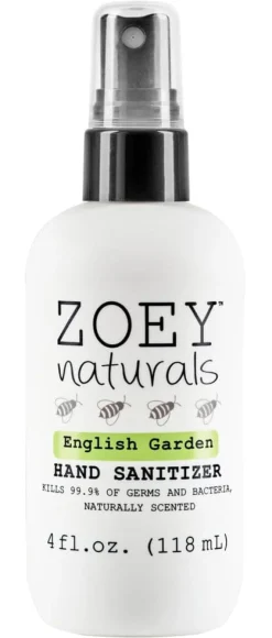 Zoey Naturals Hand Sanitizer - English Garden